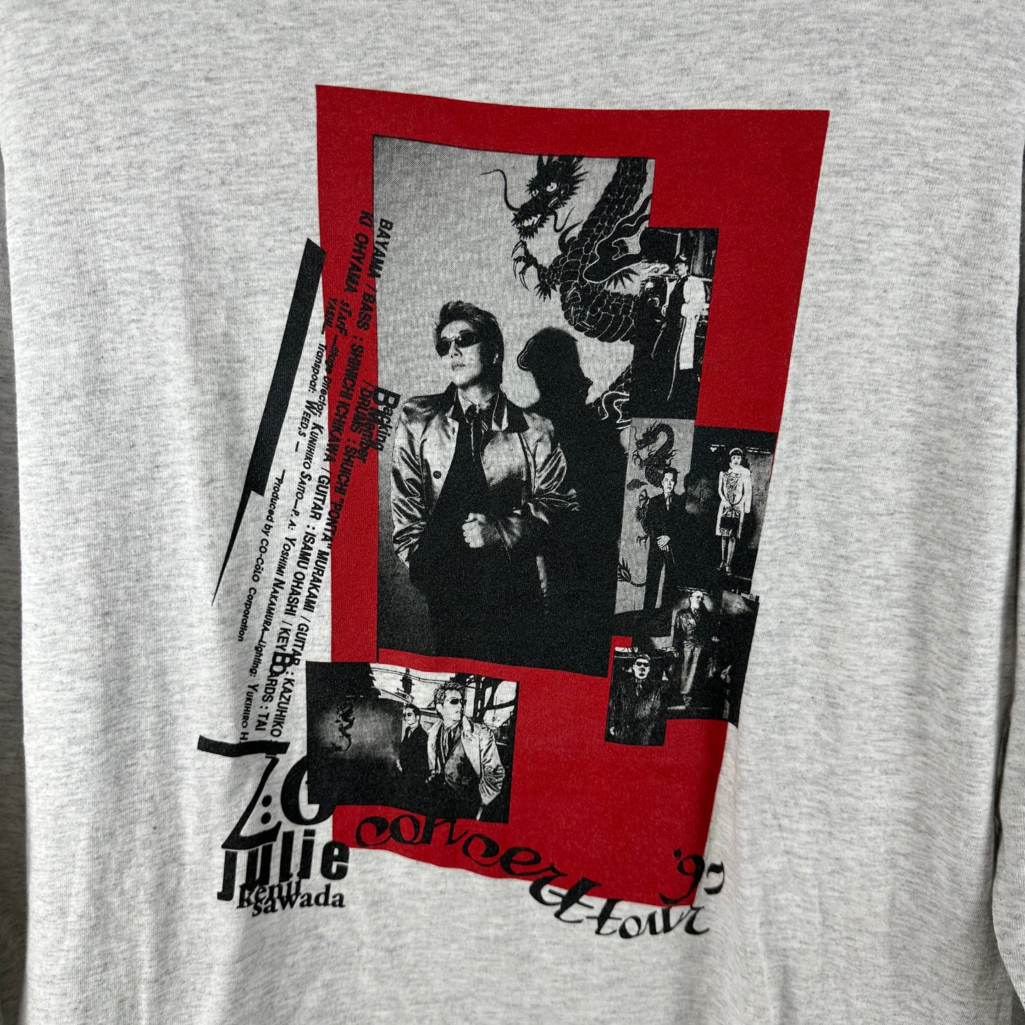 Vintage 1997 Julie Kenji Sawada Japanese Pop-Rock Group Concert Tour T-Shirt