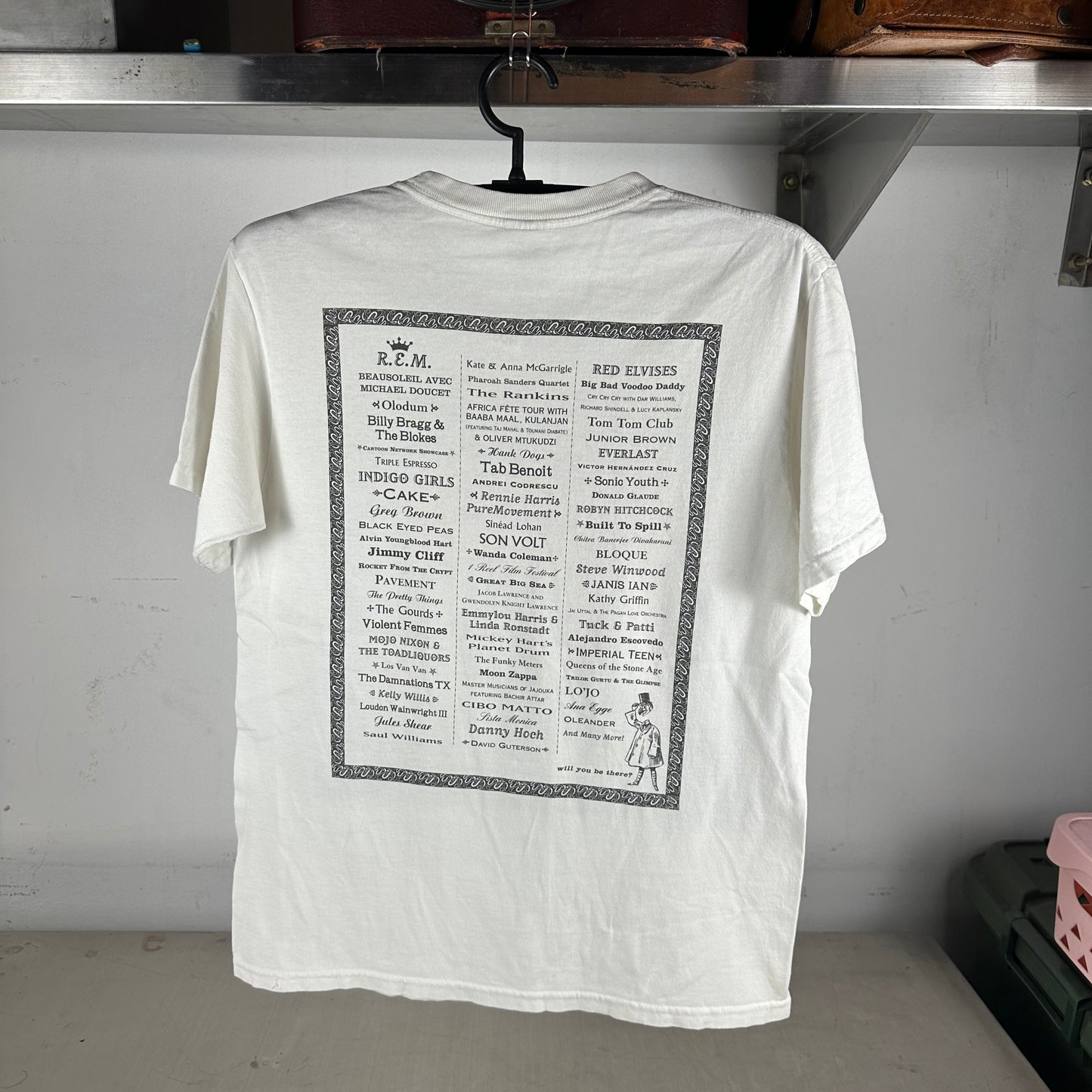 Vintage 1999 Bumbershoot Festival Sonic Youth REM Violent Femmes T-shirt