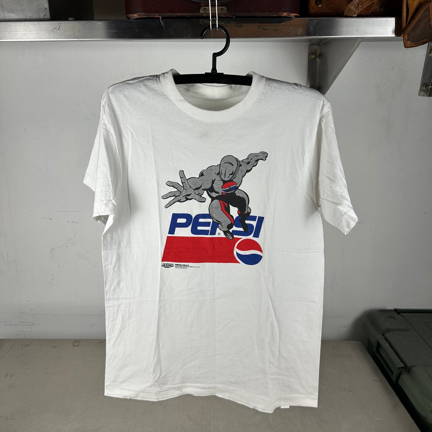Vintage 90s Pepsi Man Promo Graphic Single Stitch T-Shirt