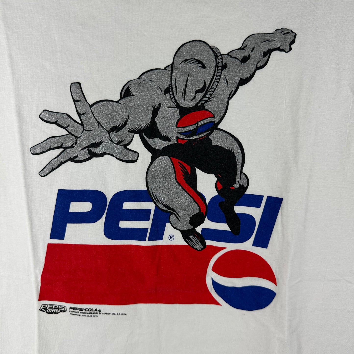 Vintage 90s Pepsi Man Promo Graphic Single Stitch T-Shirt