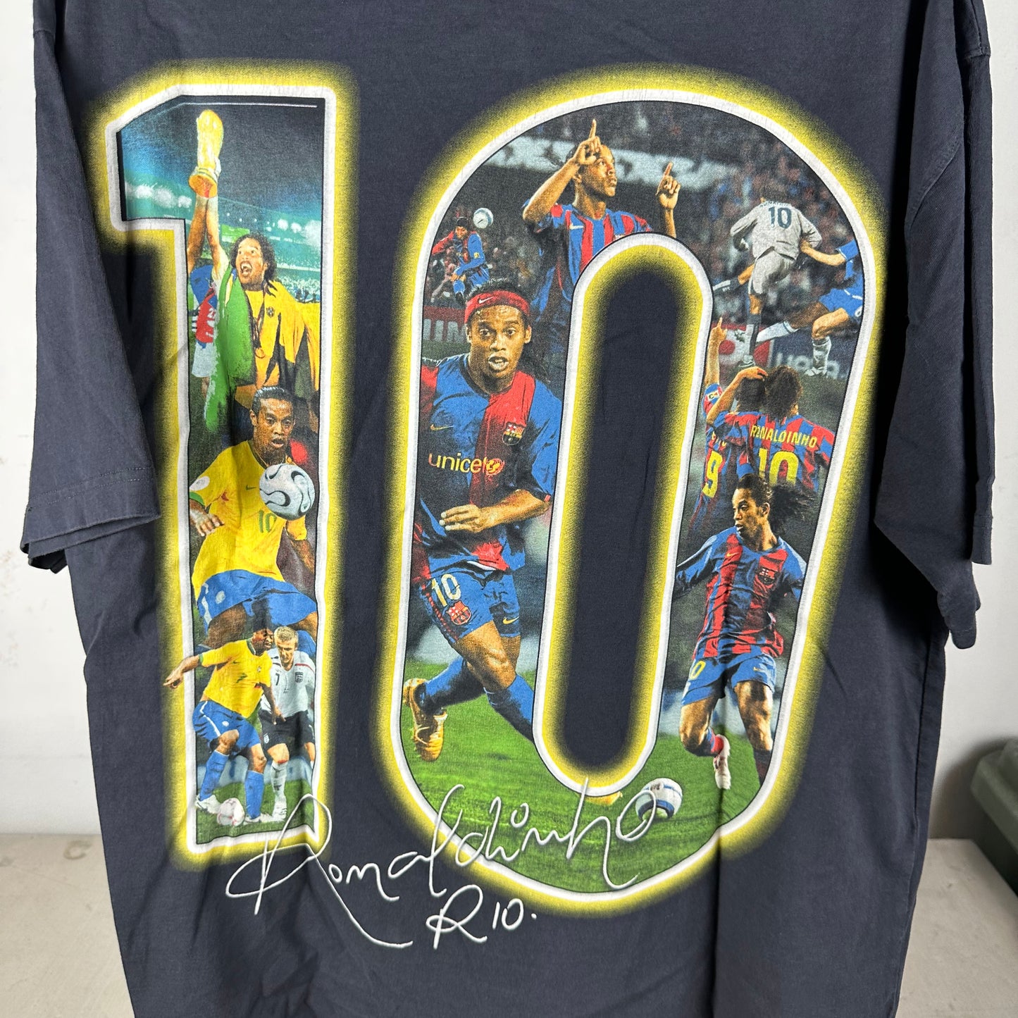 Vintage Marino Morwood Ronaldinho Gaucho Soccer Rap T-Shirt