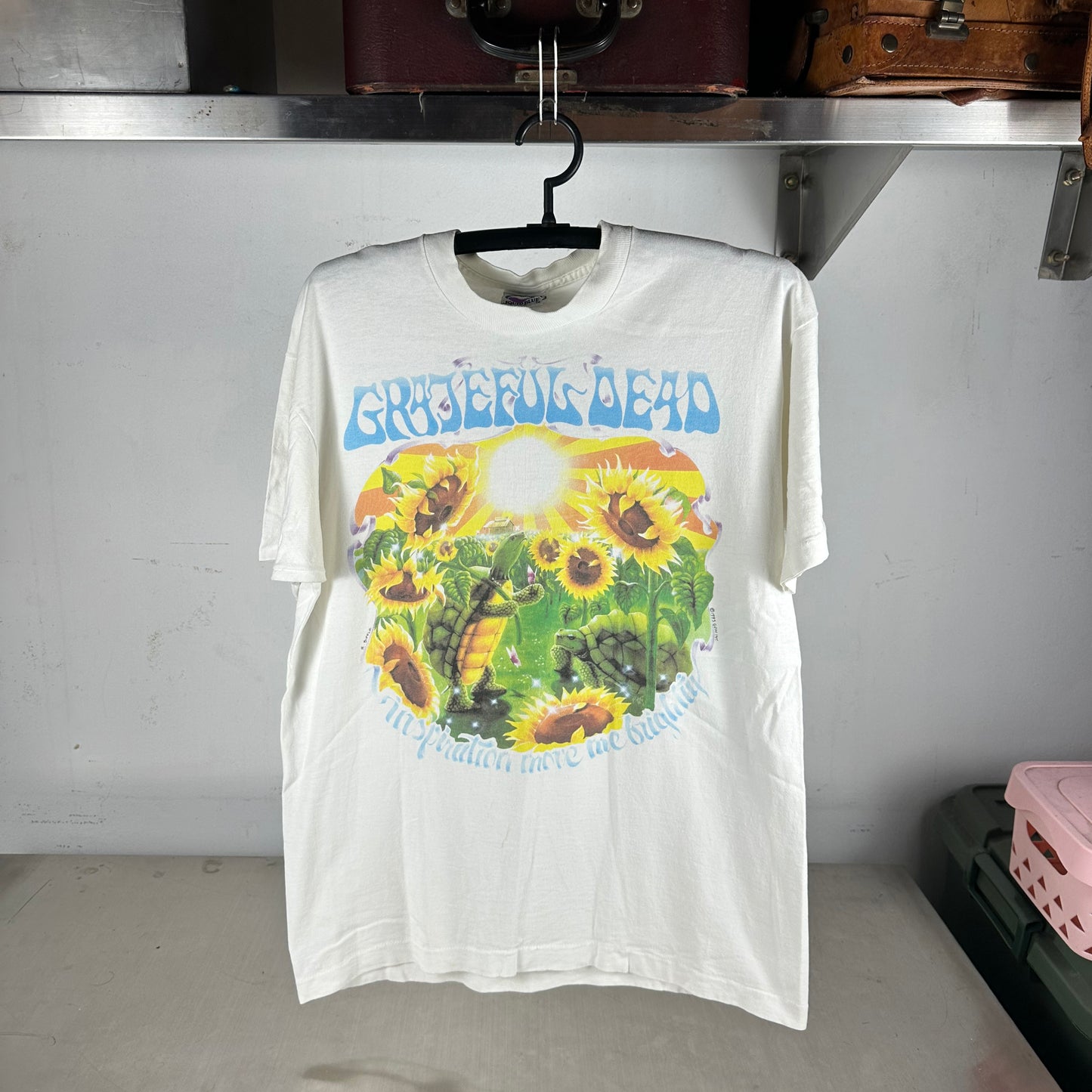 Vintage 1995 Grateful Dead Summer Tour Band Artwork Single Stitch T-shirt