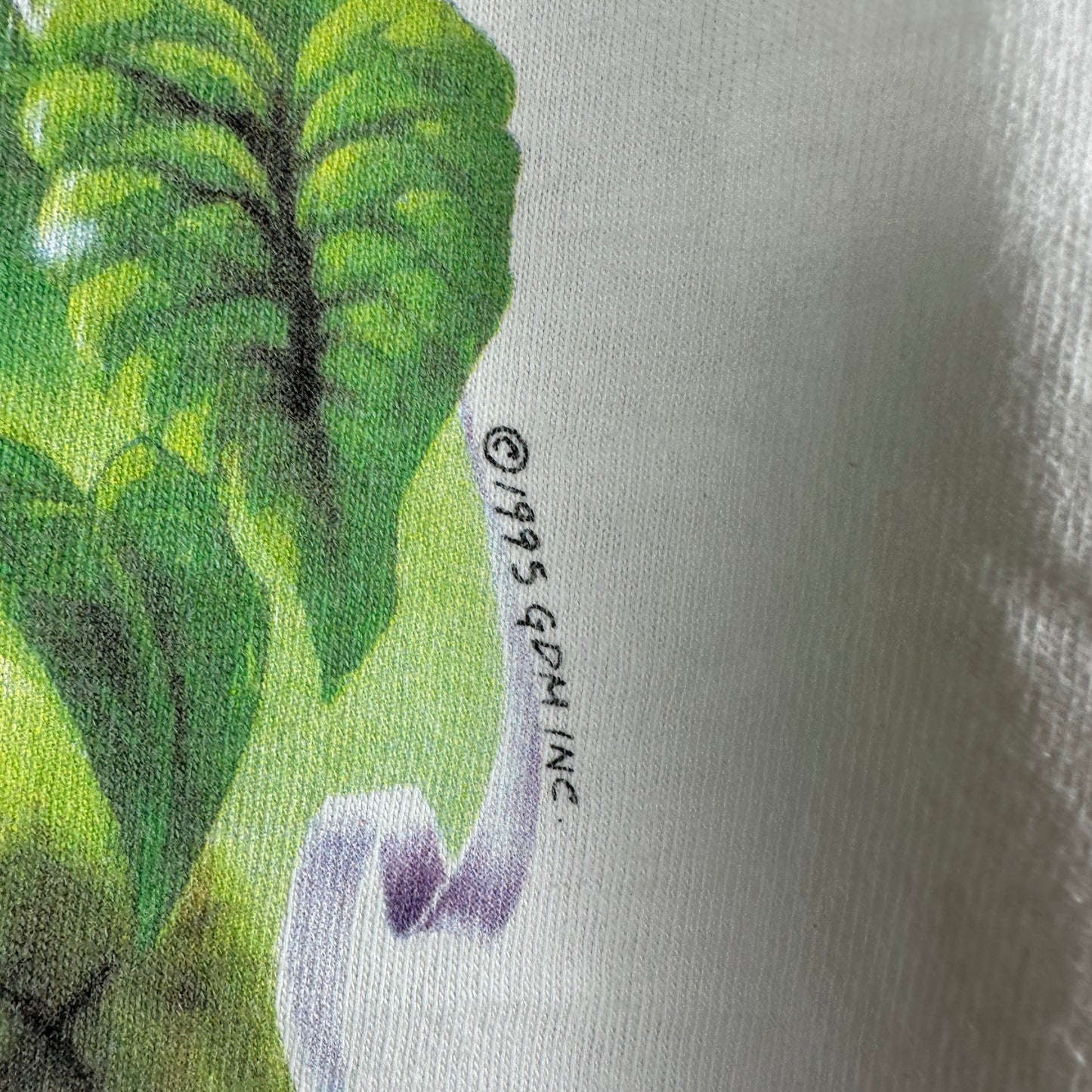 Vintage 1995 Grateful Dead Summer Tour Band Artwork Single Stitch T-shirt