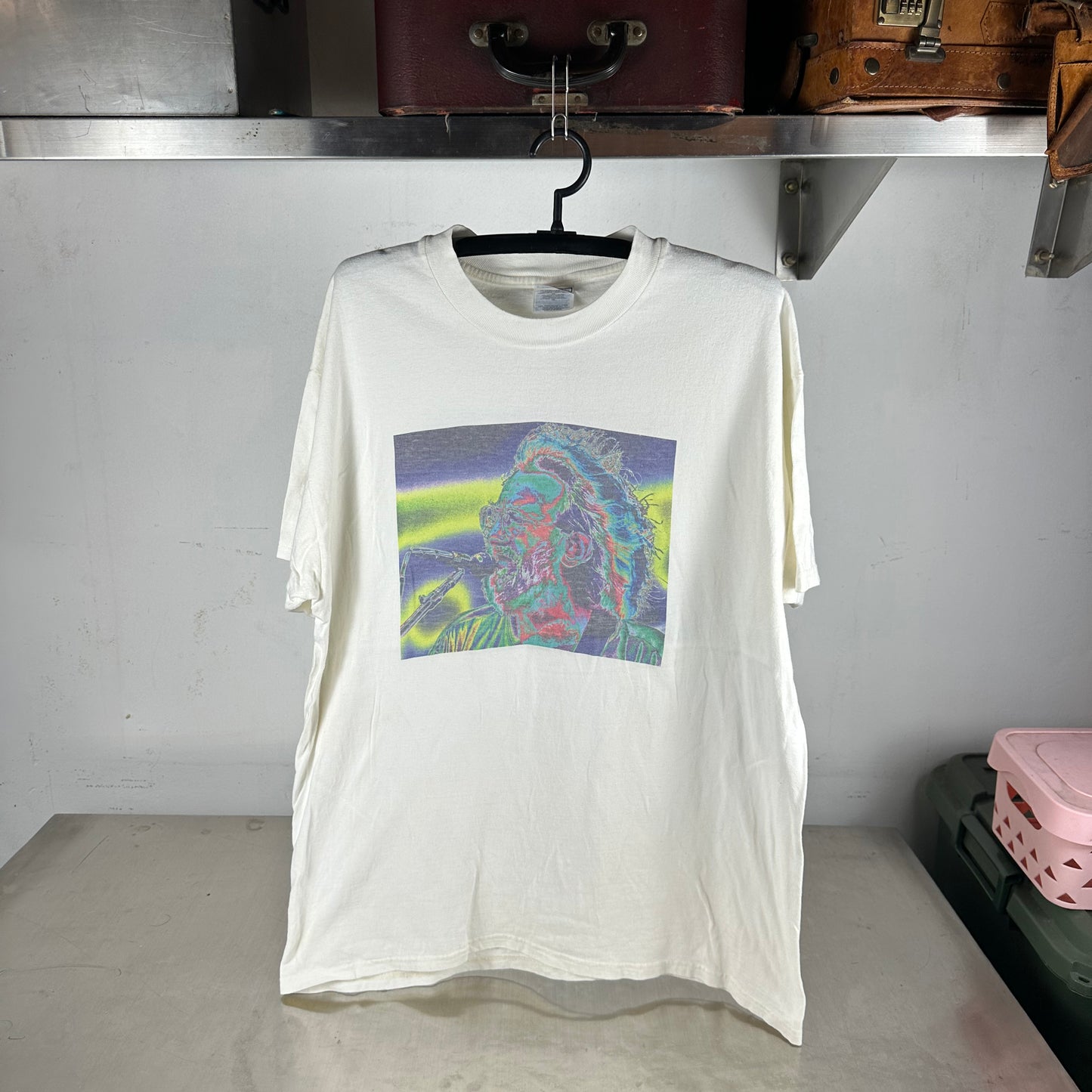 Vintage 90s Jerry Garcia Psychedelic Fractal Style Graphic T-shirt
