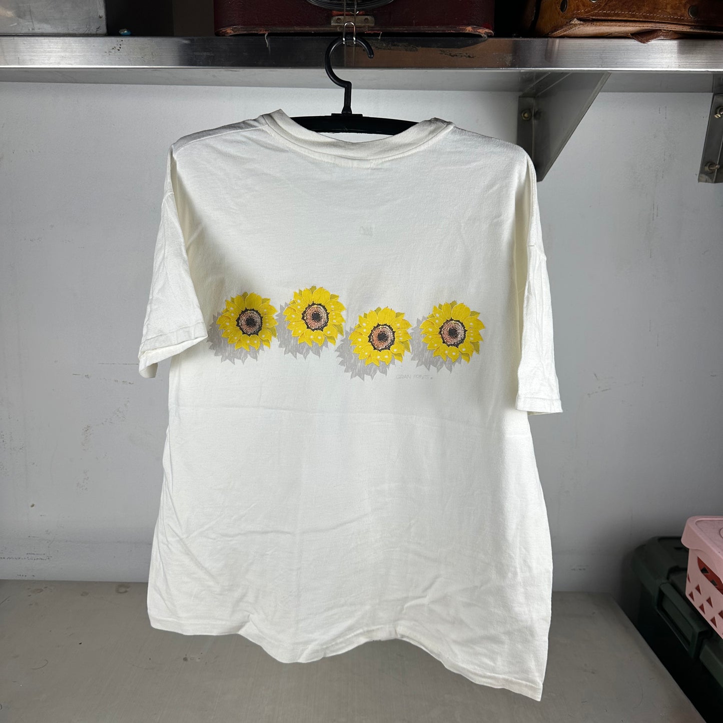 Vintage 90s Sunflowers Floral Nature Graphic Single Stitch T-shirt
