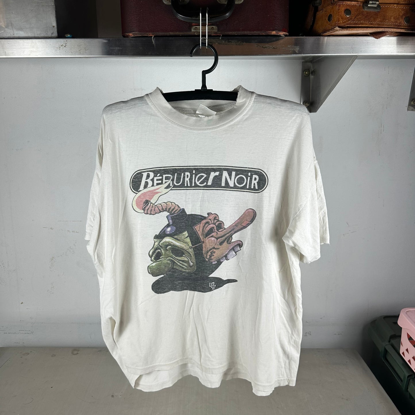 Vintage 80s Berurier Noir Folklore de la Zone Mondiale French Rock Band T-shirt