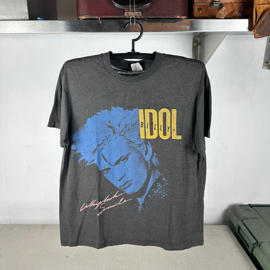 Vintage 1987 Billy Idol Whiplash Smile Tour Concert T-Shirt