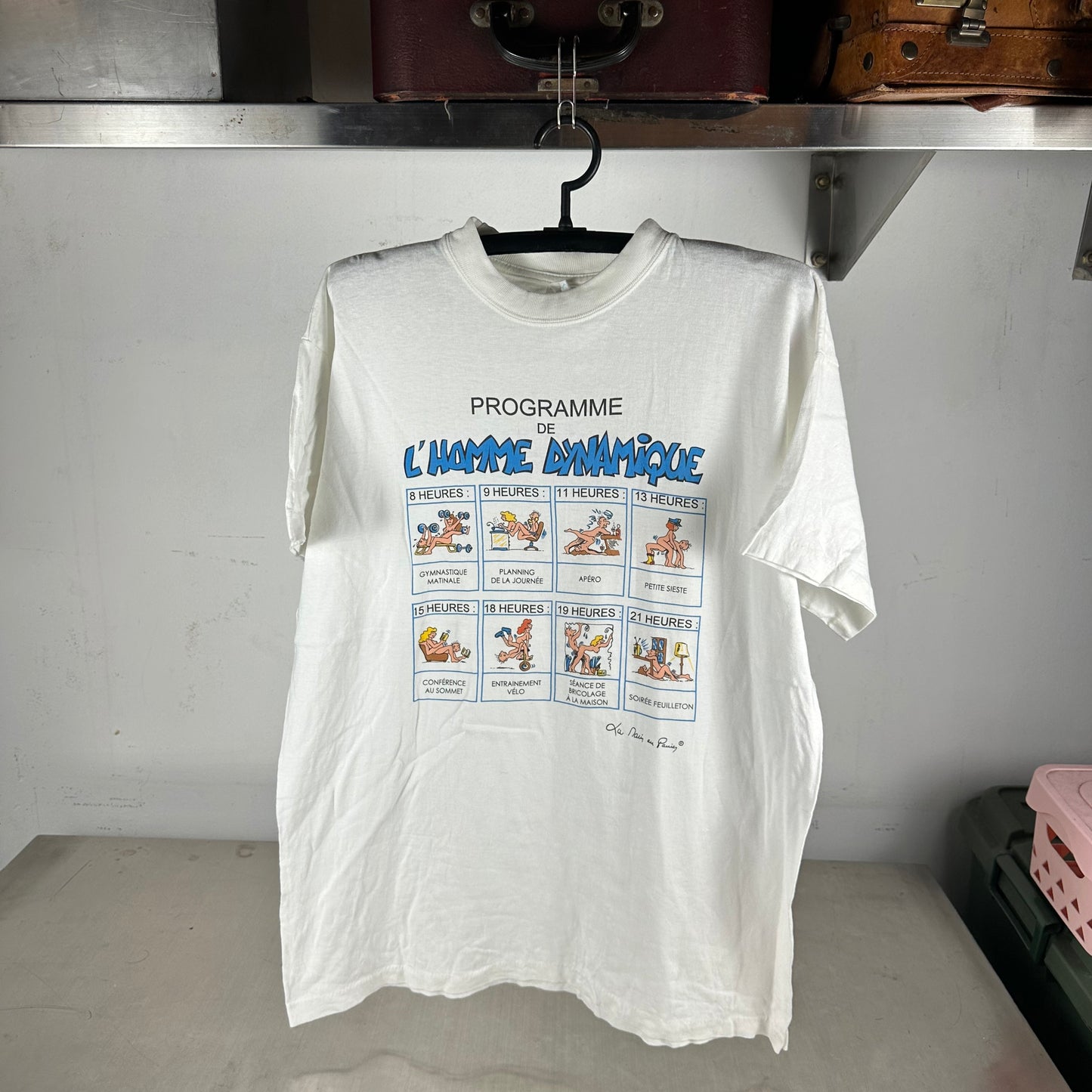 Vintage 90s Programme De L' Homme Dynamique Sex Graphic Single Stitch T-shirt