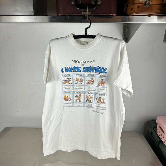Vintage 90s Programme De L' Homme Dynamique Sex Graphic Single Stitch T-shirt