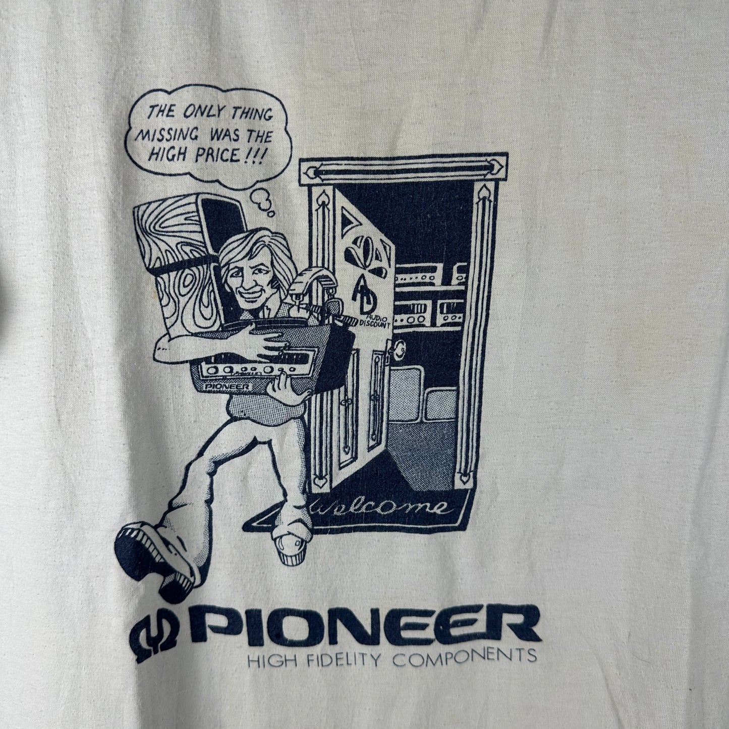 Vintage 70s 80s Pioneer High Fidelity Components Promo Single Stitch T-Shirt