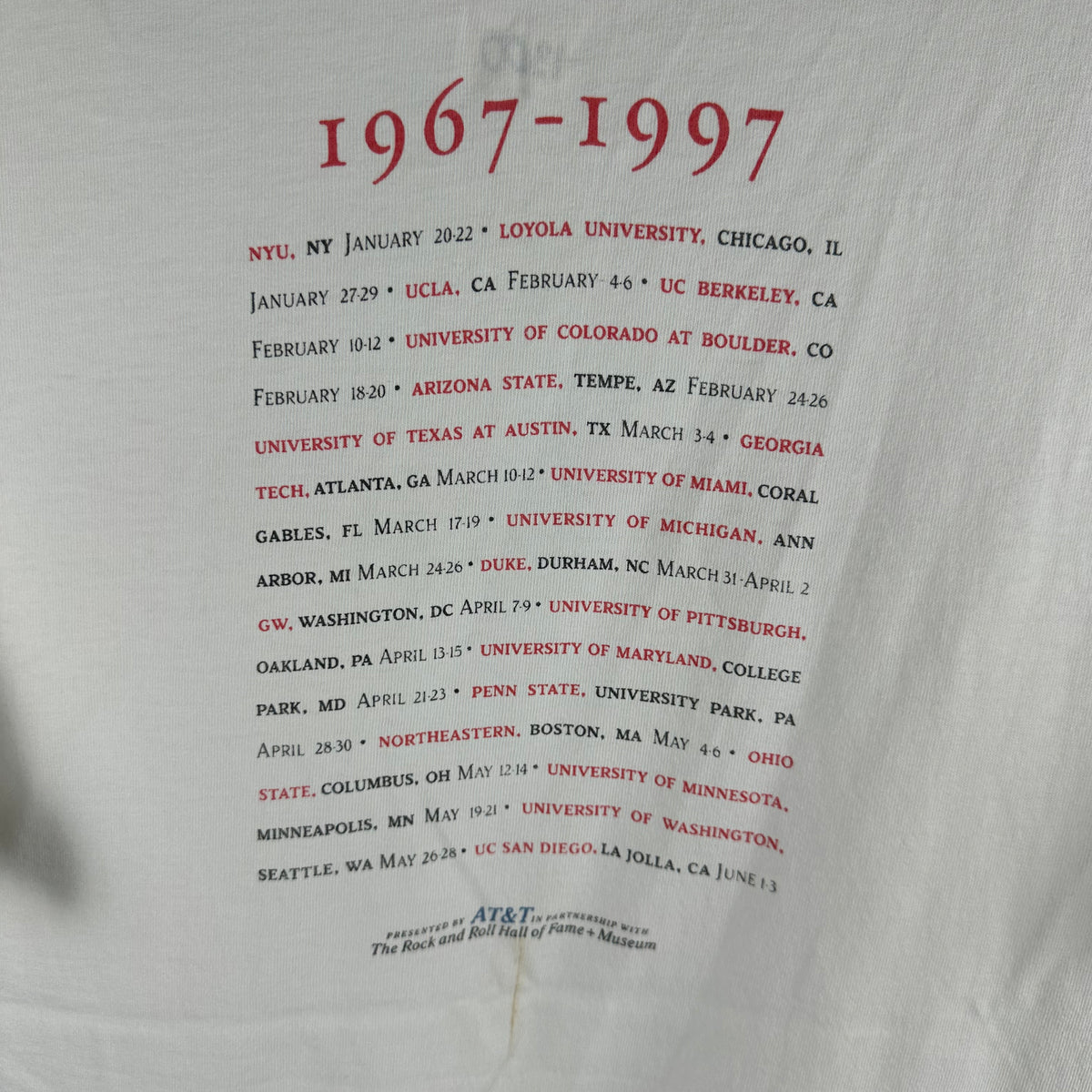 Vintage 1997 Rolling Stone Magazine Covers Tour Single Stitch T-shirt