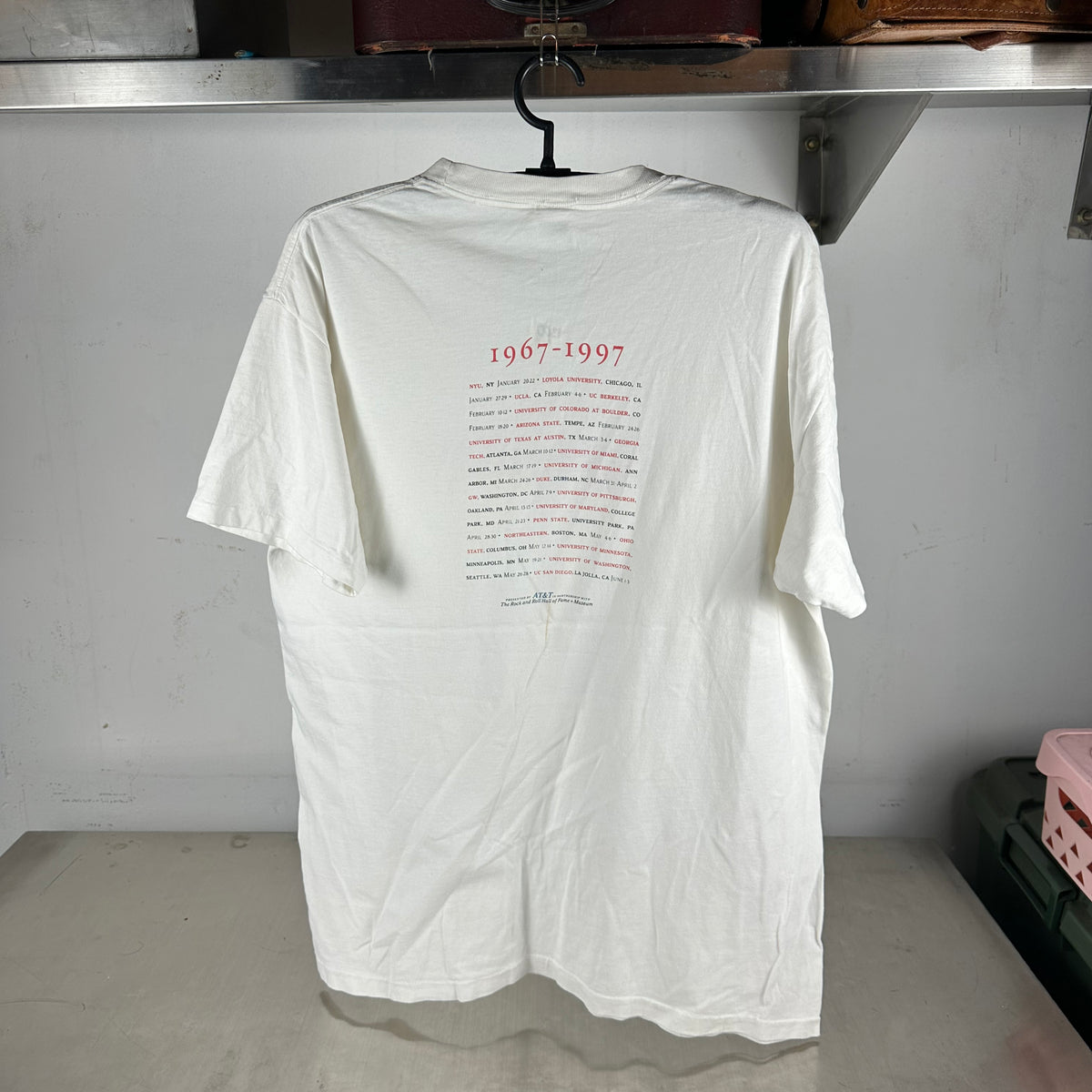 Vintage 1997 Rolling Stone Magazine Covers Tour Single Stitch T-shirt