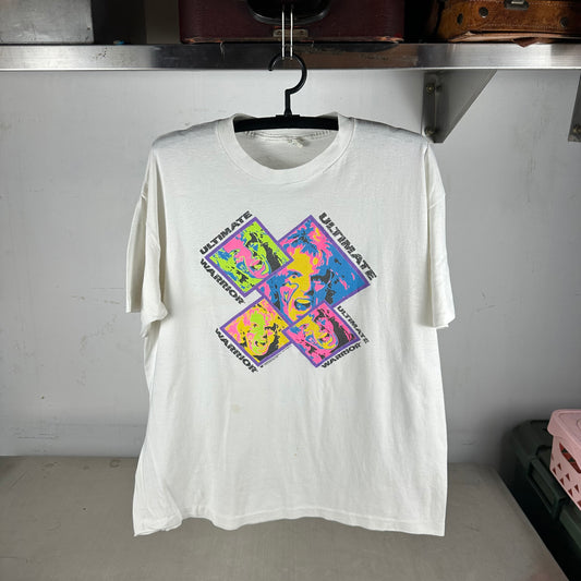 Vintage 1991 Ultimate Warrior WWF WWE Wrestling Single Stitch T-shirt