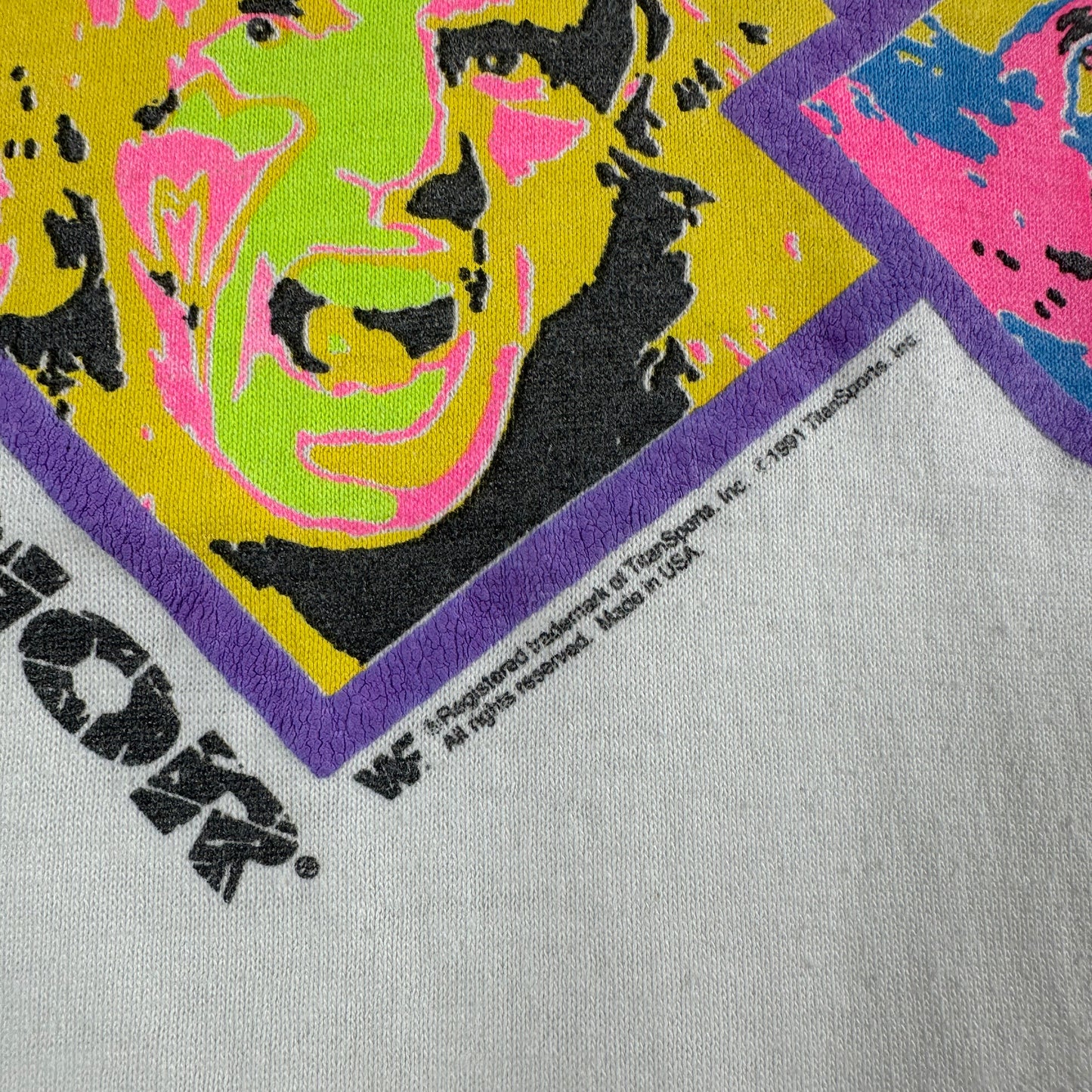 Vintage 1991 Ultimate Warrior WWF WWE Wrestling Single Stitch T-shirt