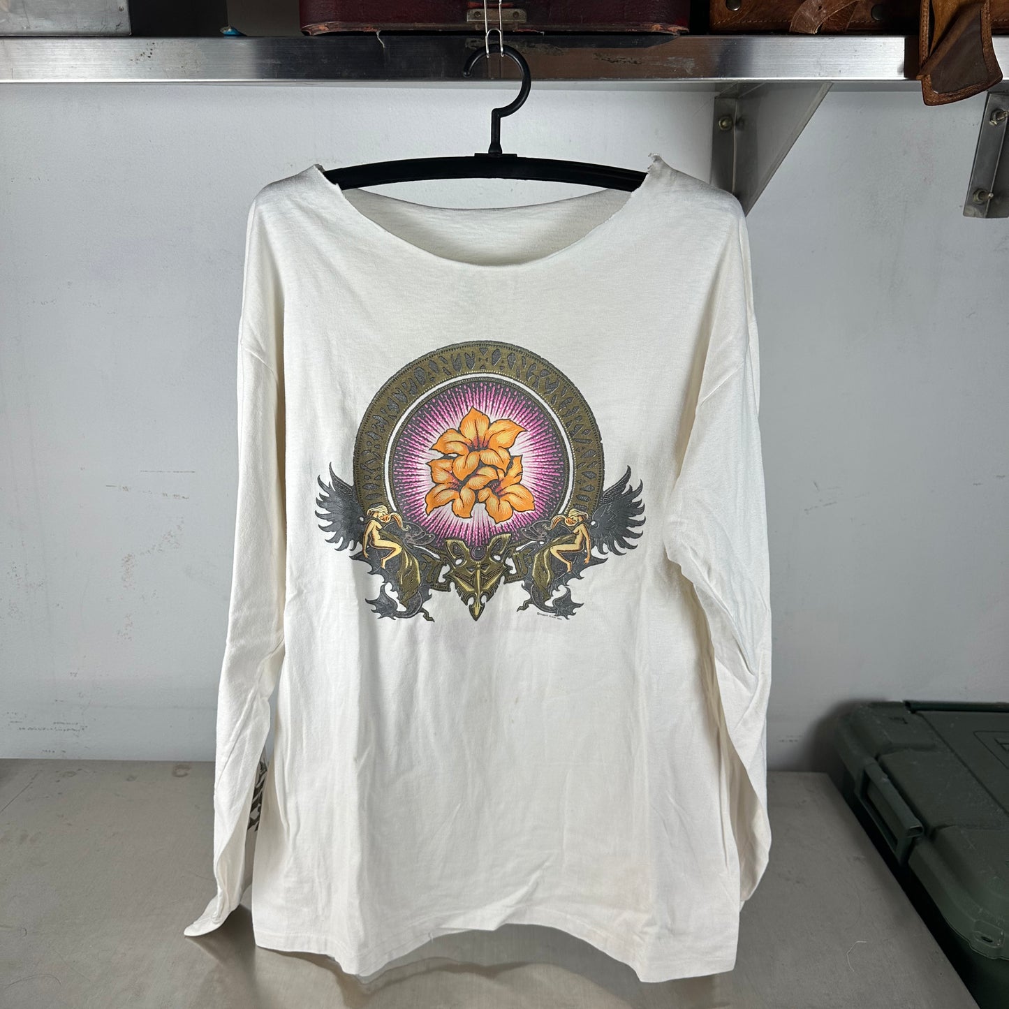 Vintage 1990 Robert Plant Manic Nirvana Single Stitch Long Sleeve T-Shirt