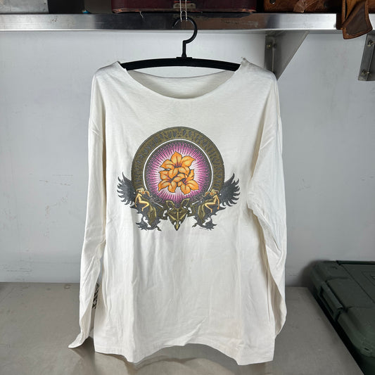 Vintage 1990 Robert Plant Manic Nirvana Single Stitch Long Sleeve T-Shirt