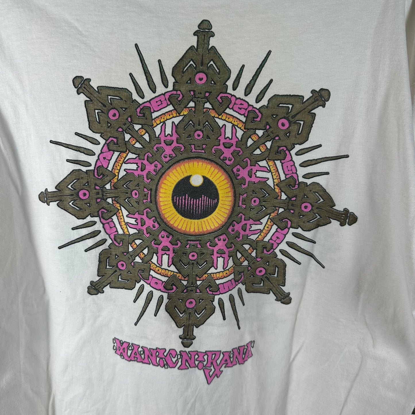 Vintage 1990 Robert Plant Manic Nirvana Single Stitch Long Sleeve T-Shirt