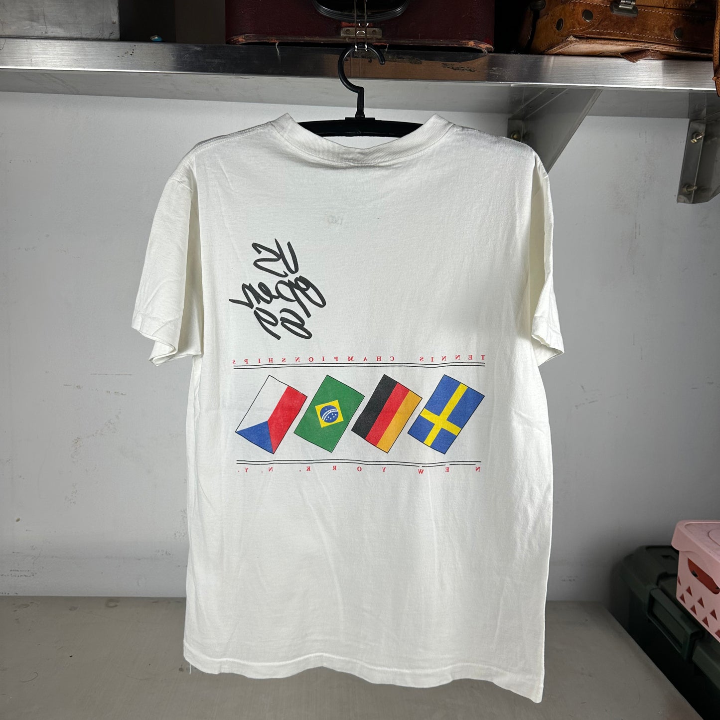 Vintage 1989 US Open Tennis Championships Graphic Single Stitch T-shirt