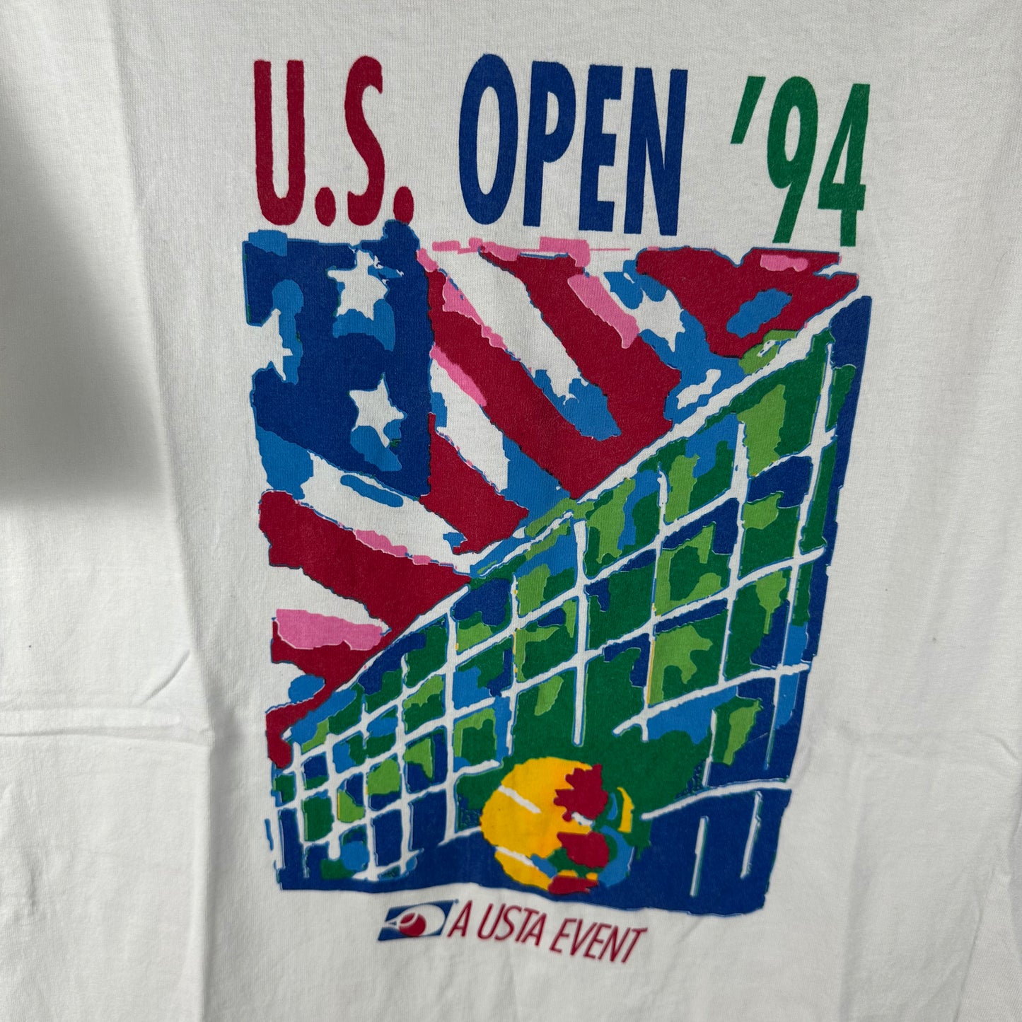 Vintage 1994 US Open Tennis Championship USTA Graphic Single Stitch T-Shirt