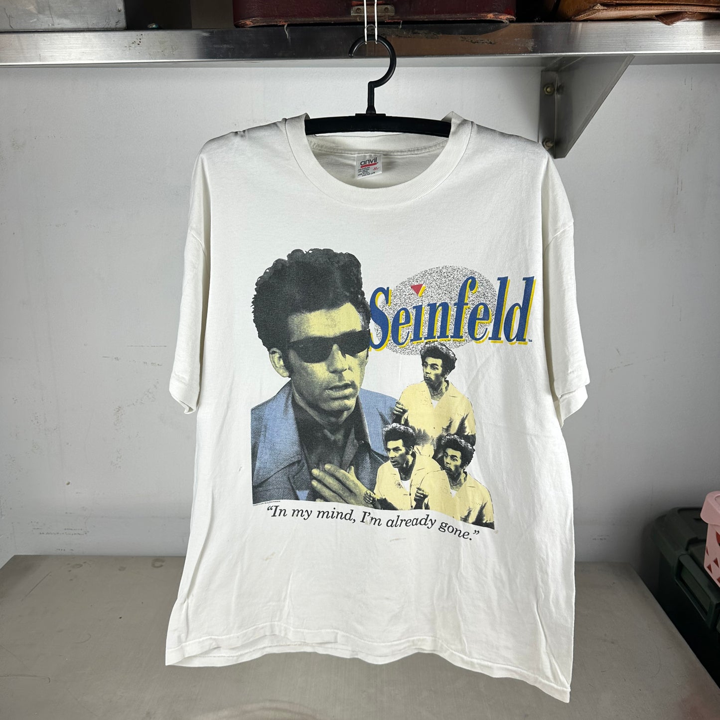 Vintage 1993 Kramer Seinfeld In My Mind, I'm Already Gone TV Show T-shirt