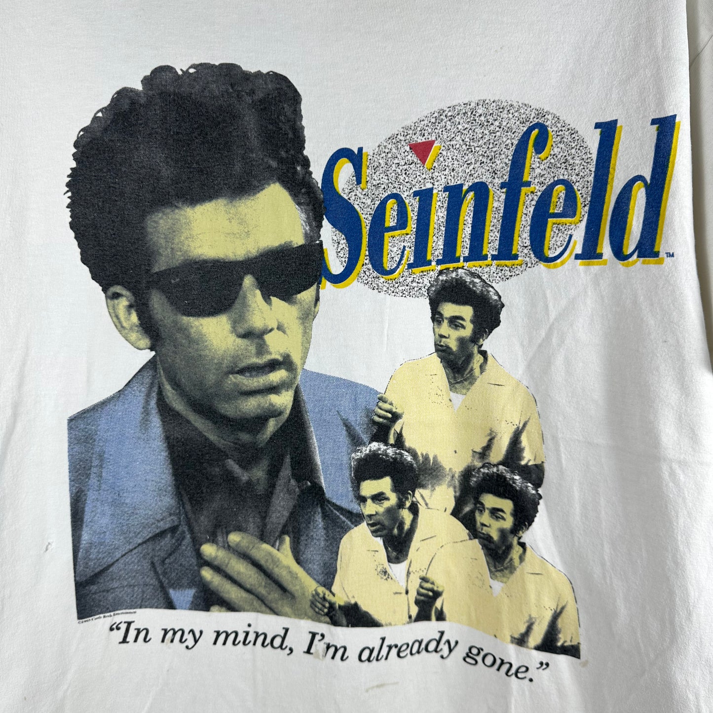 Vintage 1993 Kramer Seinfeld In My Mind, I'm Already Gone TV Show T-shirt