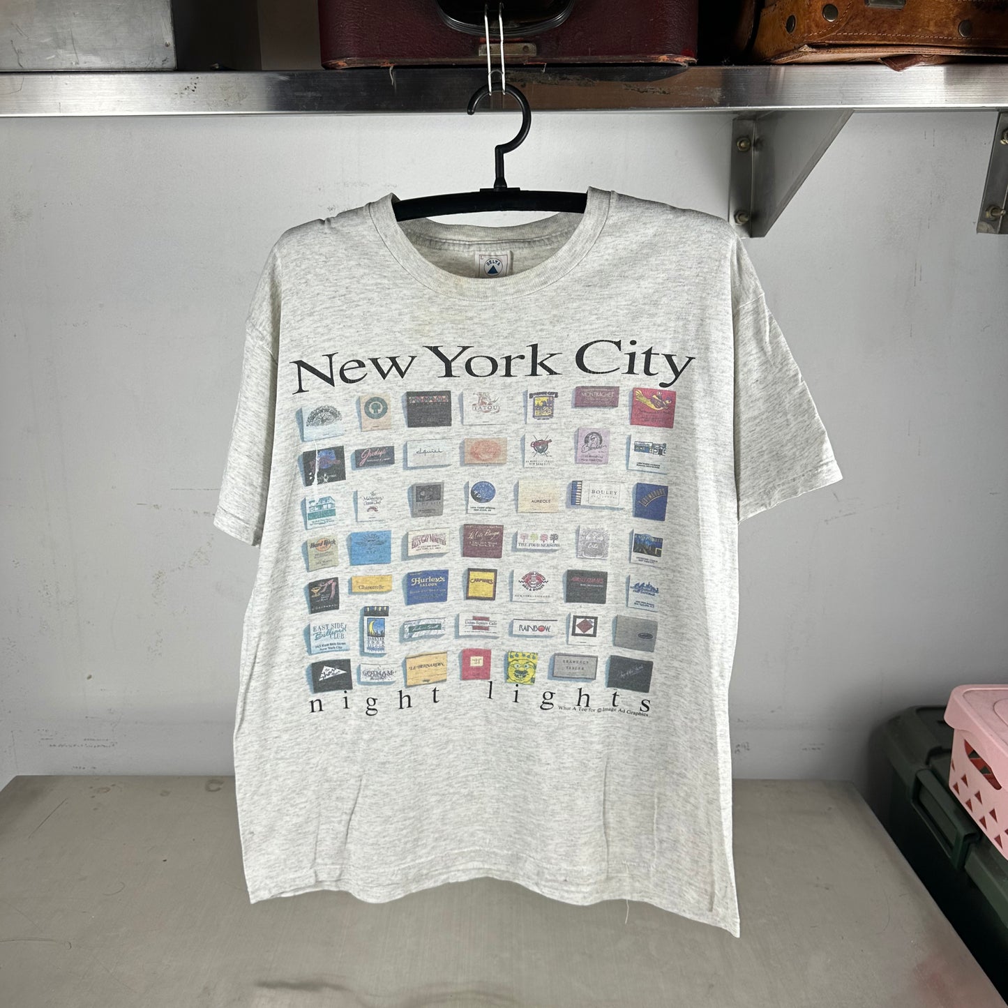 Vintage 90s New York City Night Lights Graphic T-shirt