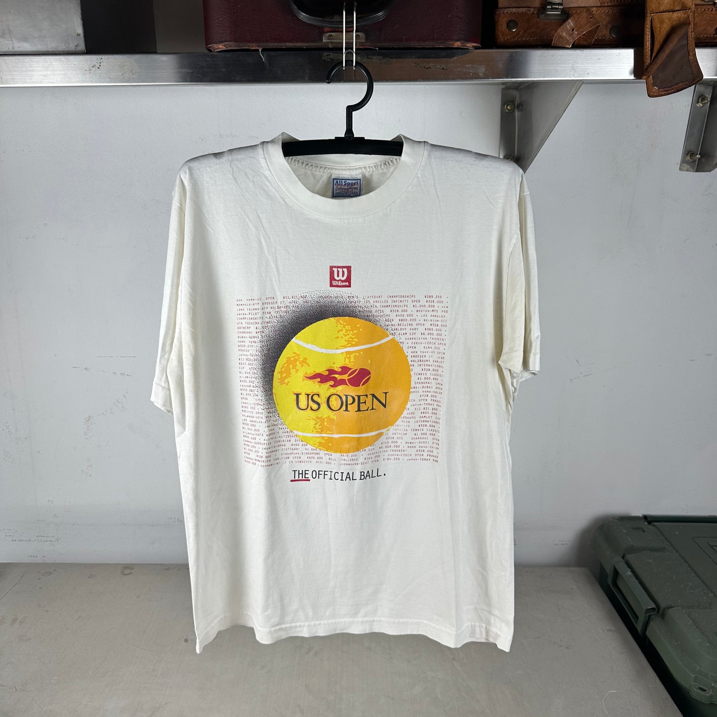 Vintage 90s Wilson The Official Ball US Open Tennis Championship Single Stitch T-Shirt