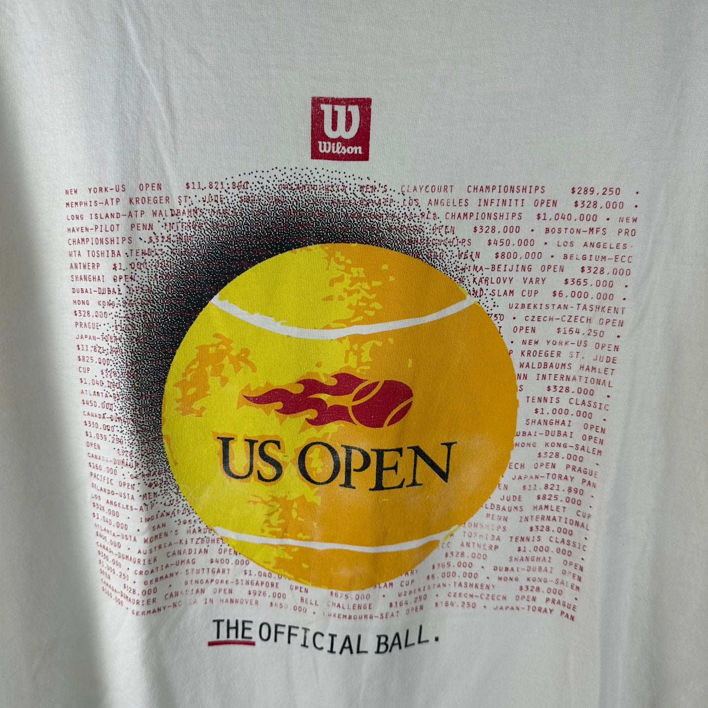 Vintage 90s Wilson The Official Ball US Open Tennis Championship Single Stitch T-Shirt