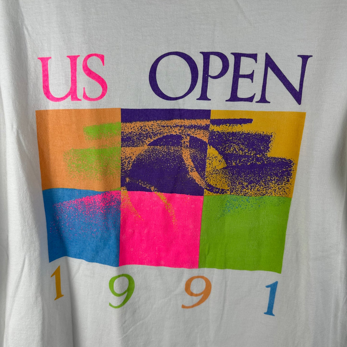 Vintage 1991 US Open Tennis Championship Graphic Single Stitch T-Shirt