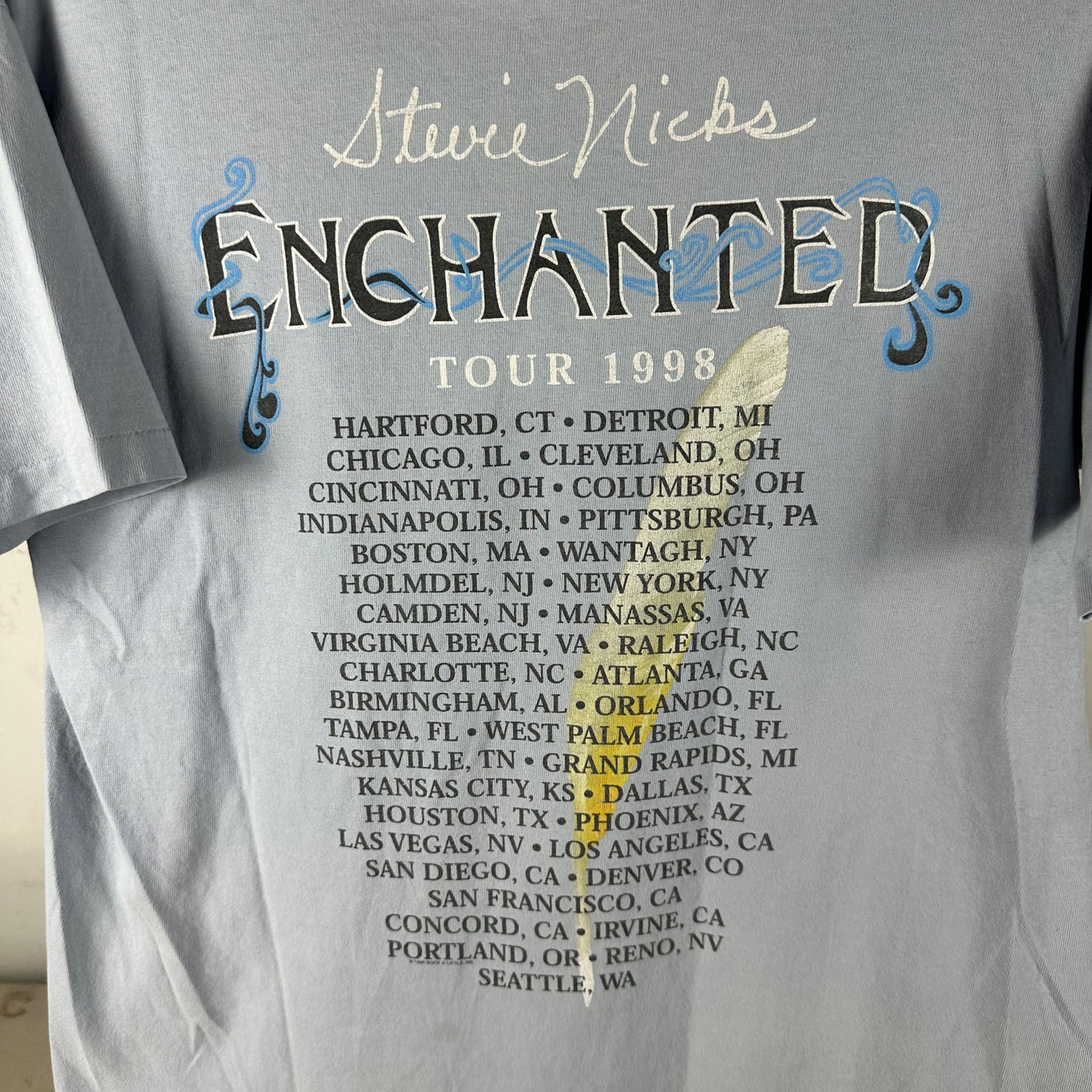 Vintage 1998 Stevie Nicks Enchanted Tour Concert Fleetwood Mac Single Stitch T-Shirt