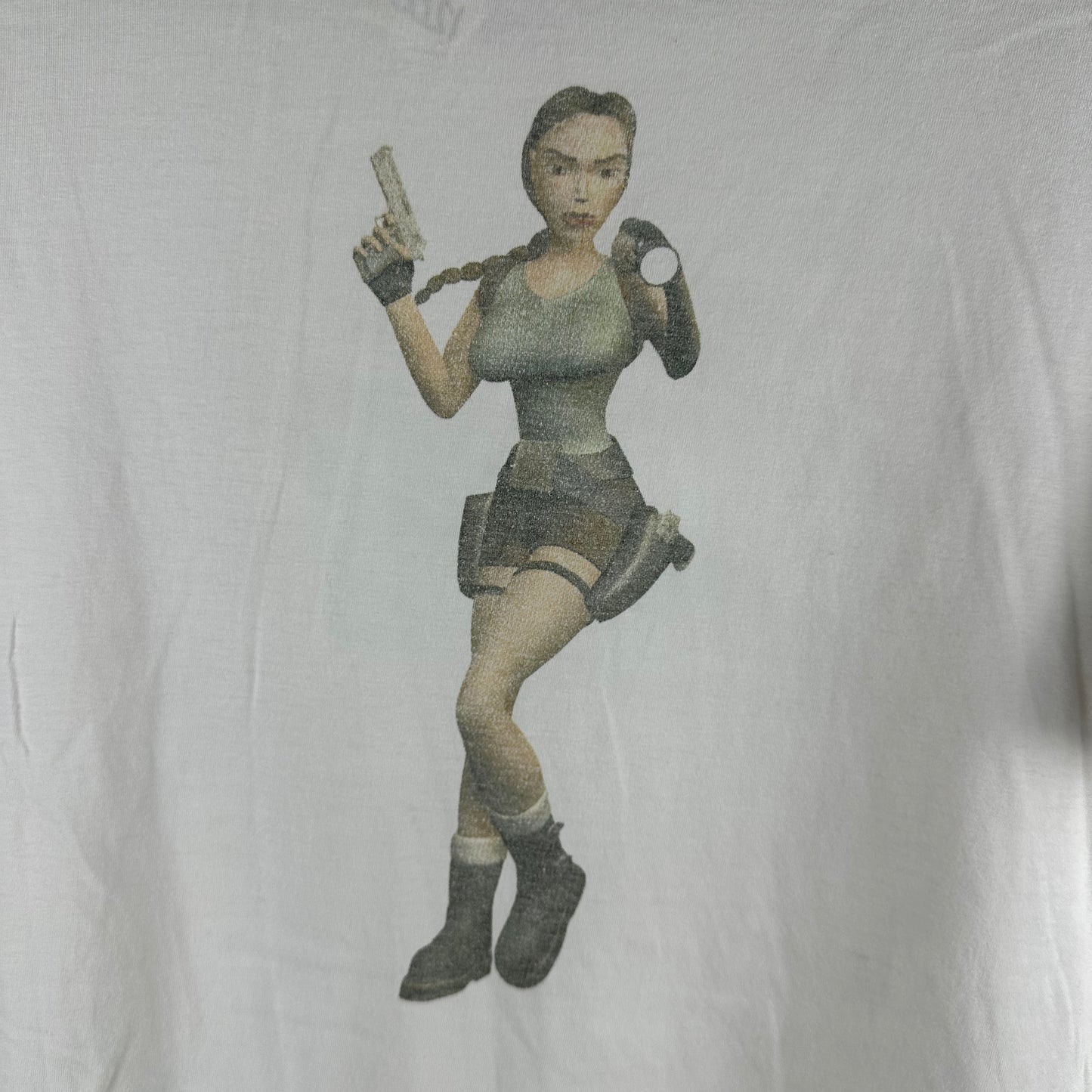 Vintage 90s Lara Croft Tomb Raider Video Game Graphic T-shirt