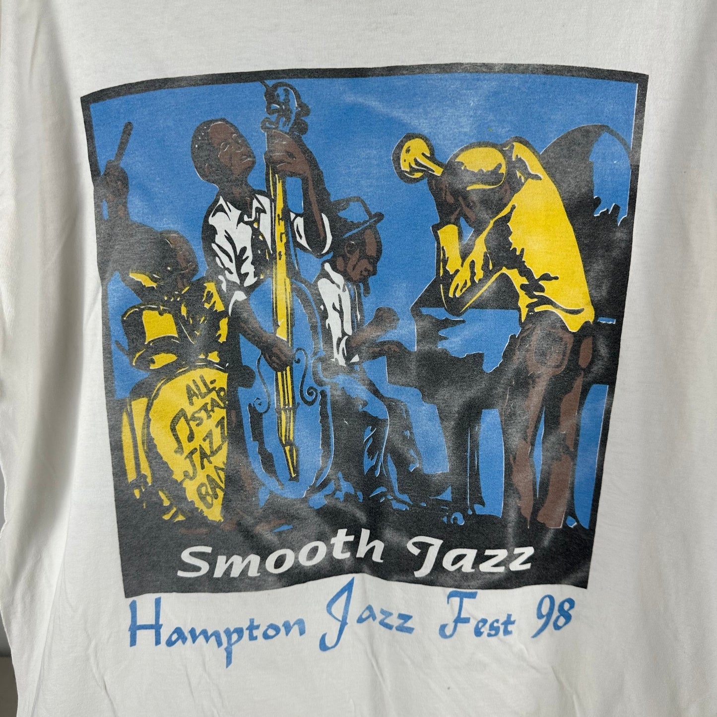 Vintage 1998 Hampton Jazz Music Festival Mary J Blige Aretha Franklin T-shirt