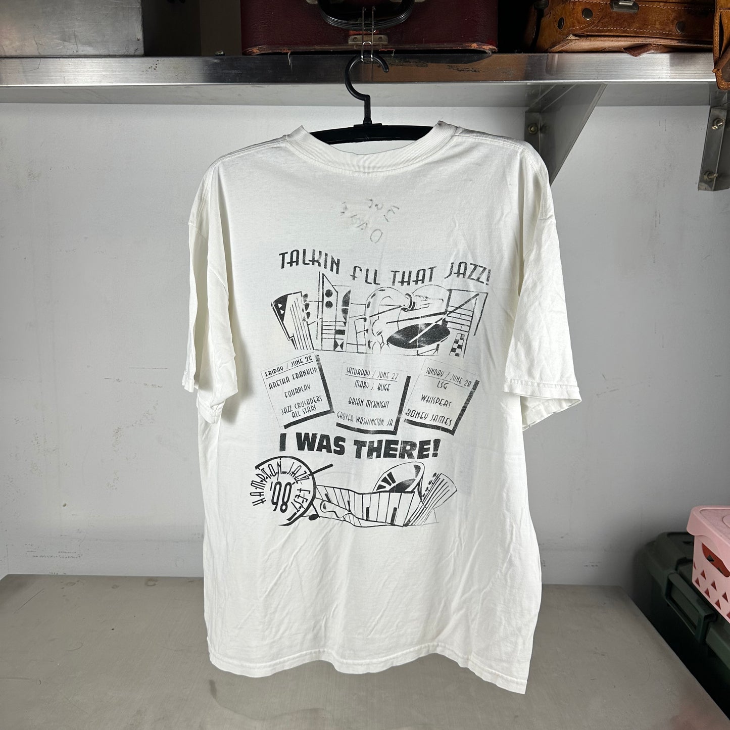 Vintage 1998 Hampton Jazz Music Festival Mary J Blige Aretha Franklin T-shirt
