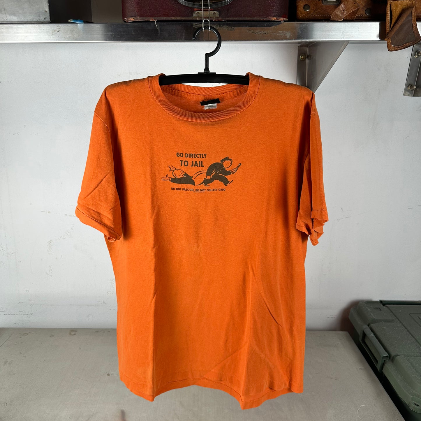 Vintage 2001 Monopoly Hasbro Go Directly to Jail Promo Single Stitch T-Shirt