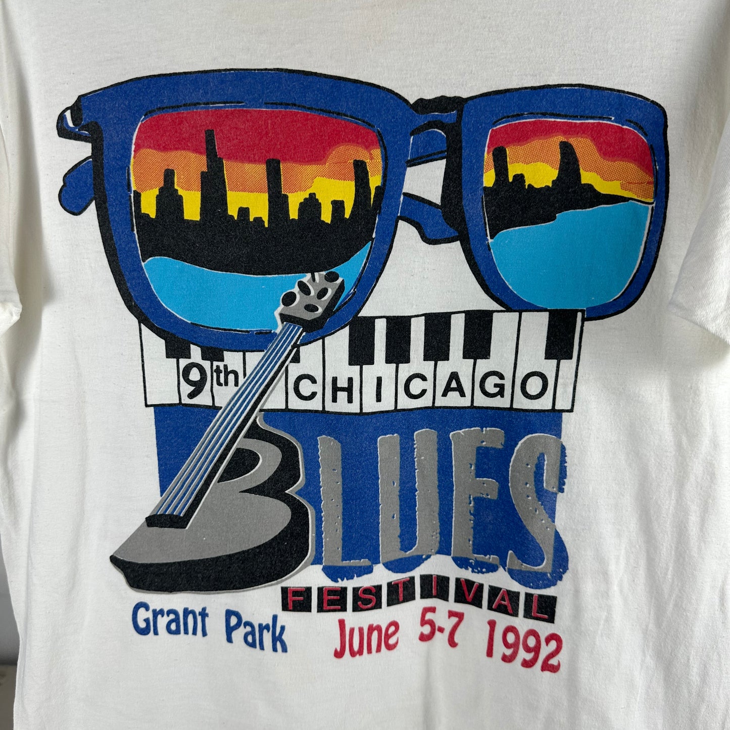 Vintage 1992 Chicago Blues Festival Promo Single Stitch T-shirt