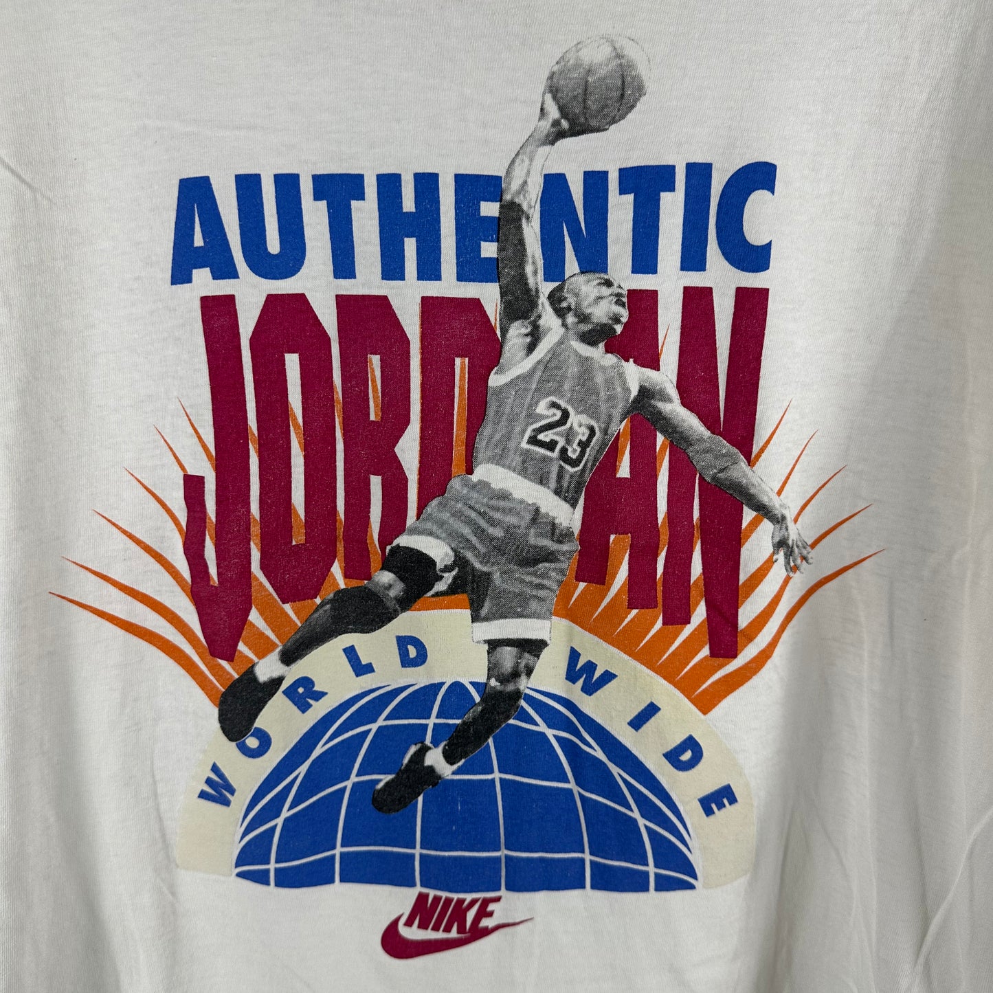 Vintage 90s Nike Michael Jordan Basketball World Wide Single Stitch T-shirt