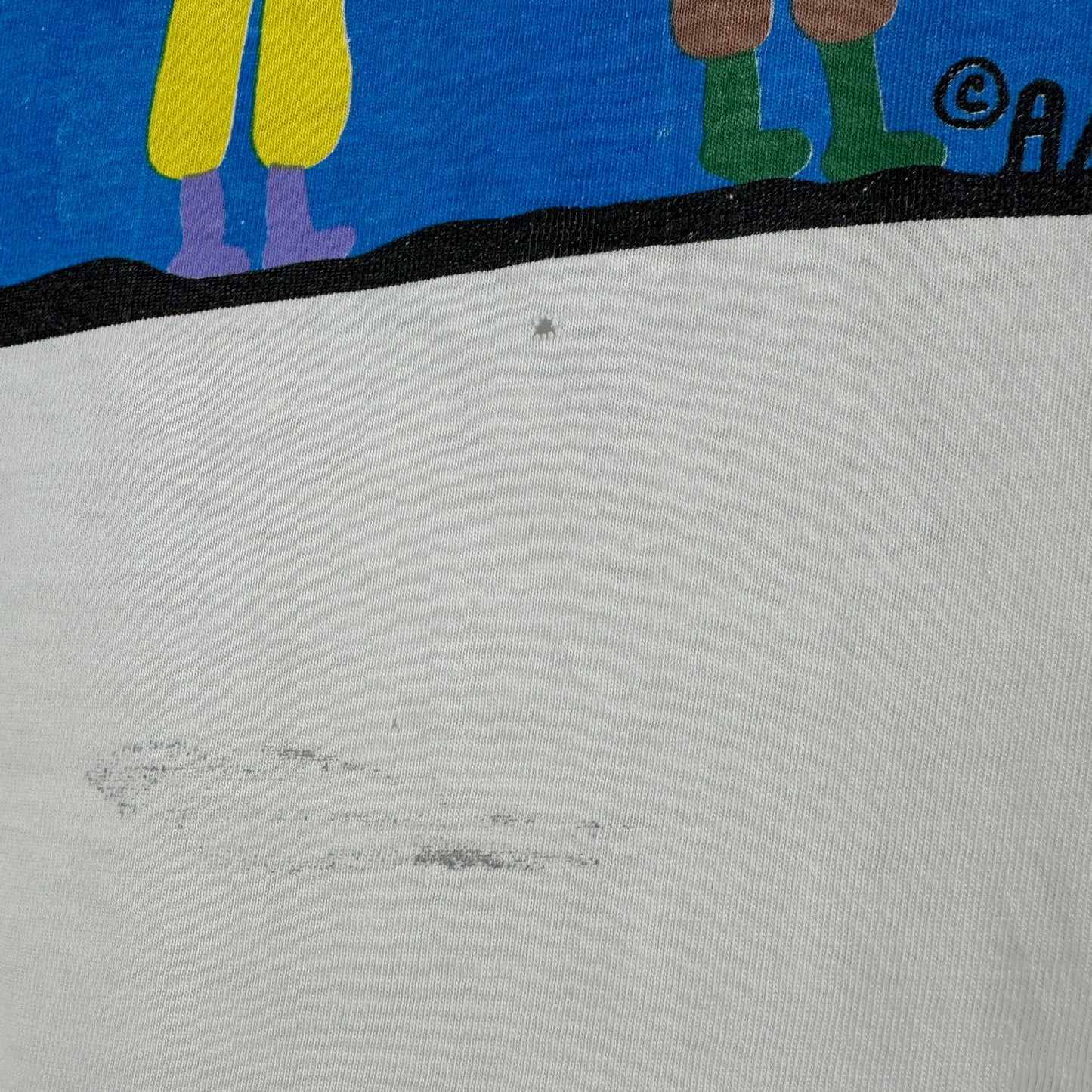 Vintage 90s Annie Tolliver Folk Art Painting Single Stitch T-shirt