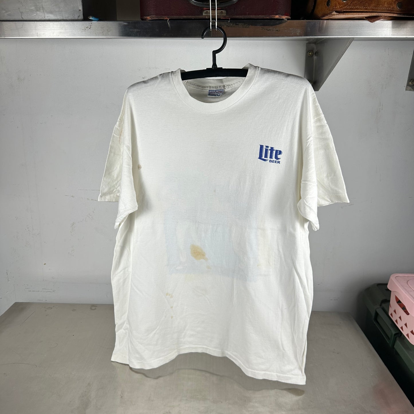 Vintage 90s Lite Beer Full Contact Golf Graphic Promo Single Stitch T-shirt