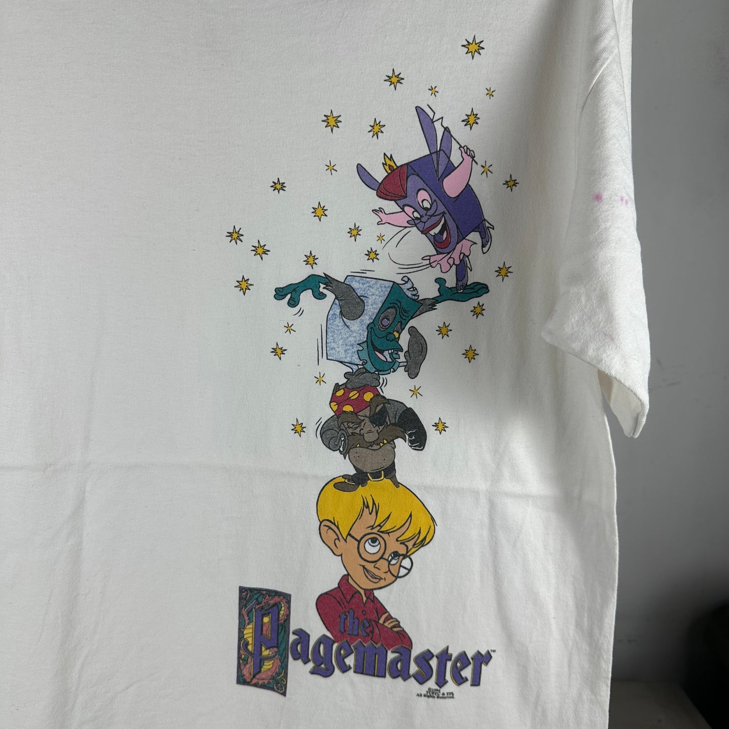 Vintage 1994 The Pagemaster Movie Promo T-shirt