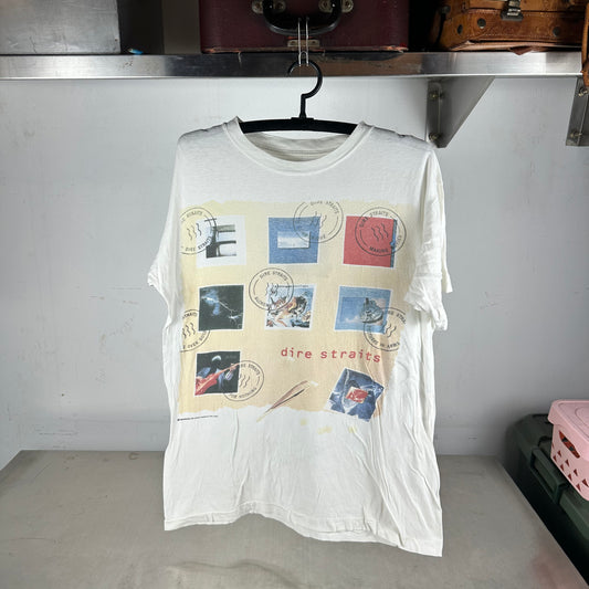 Vintage 1992 Dire Straits On Every Street European Tour Band Single Stitch T-shirt