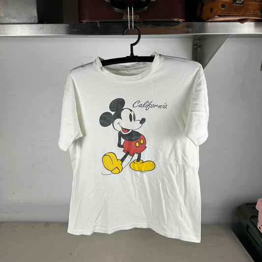 Vintage 90s Mickey Mouse Disney California Cartoon Graphic Single Stitch T-shirt