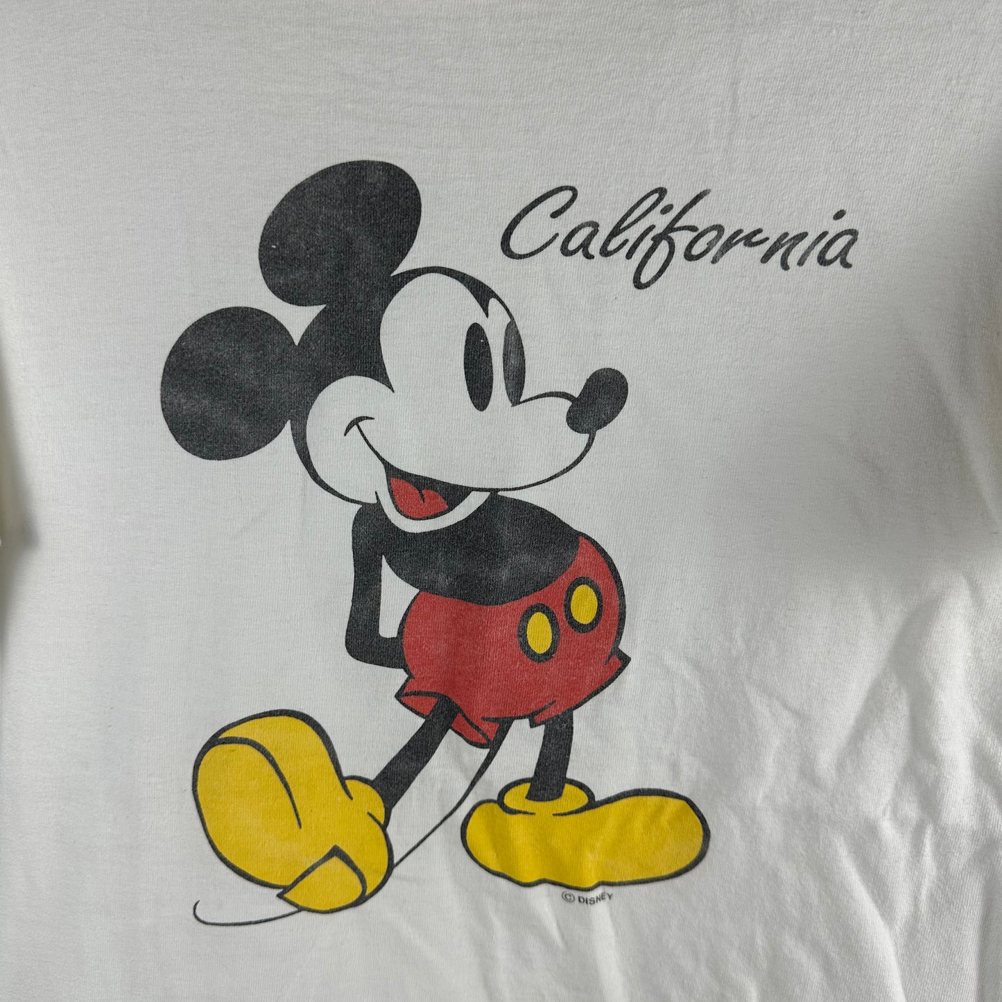 Vintage 90s Mickey Mouse Disney California Cartoon Graphic Single Stitch T-shirt