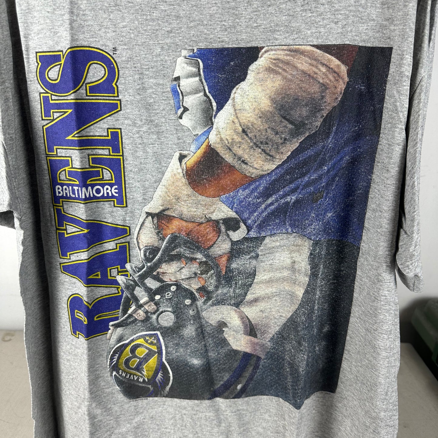 Vintage 1996 Baltimore Ravens Football NFL Graphic T-Shirt