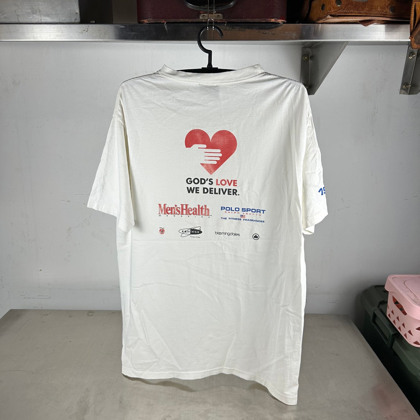 Vintage Polo Sport Ralph Lauren 1996 NYC Marathon Running Single Stitch T-shirt
