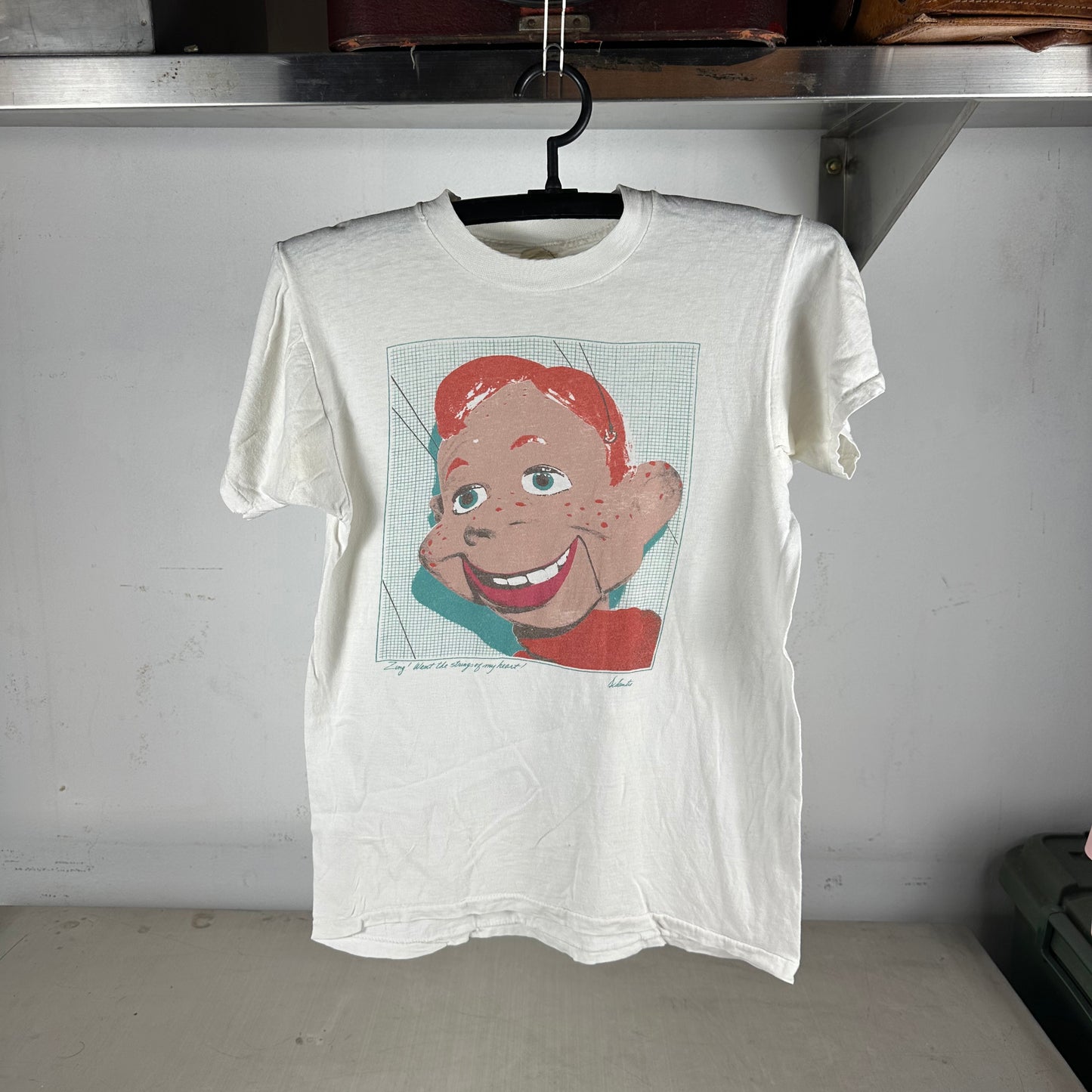 Vintage 80s Howdy Doody Puppet Graphic Single Stitch T-shirt
