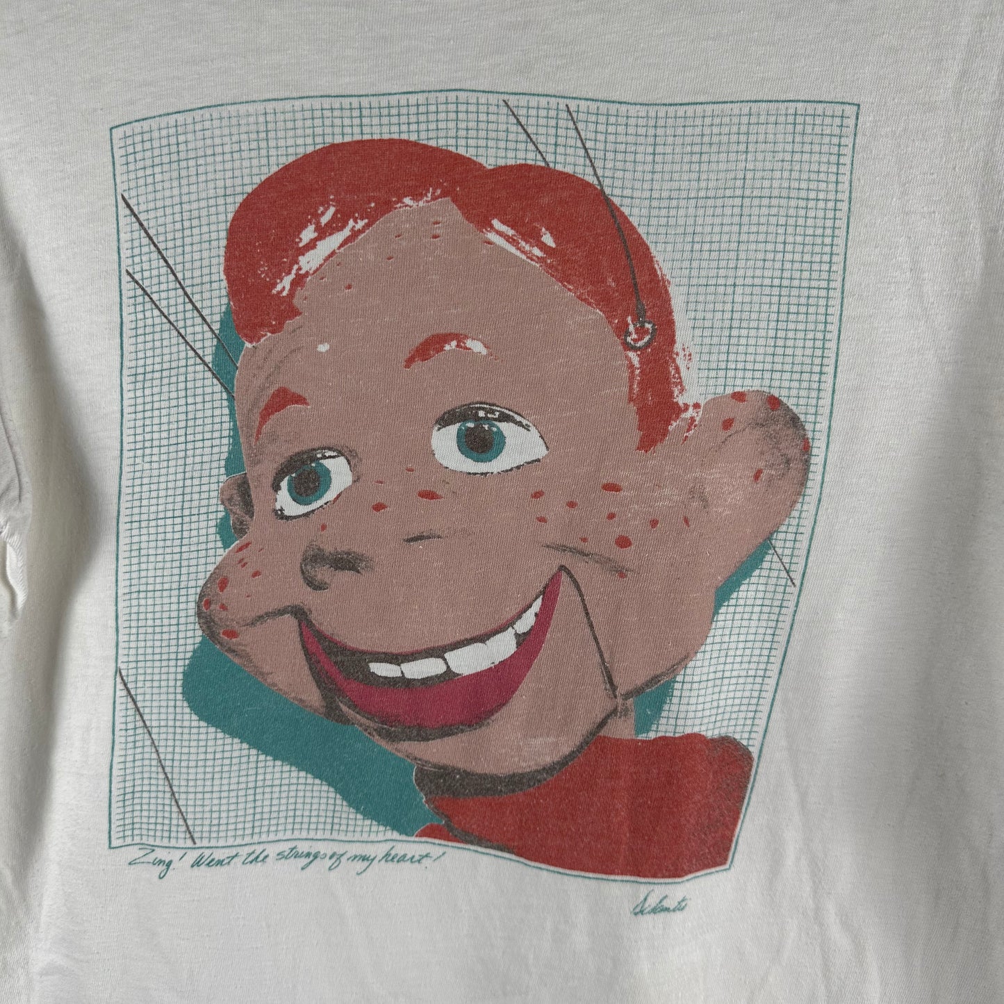 Vintage 80s Howdy Doody Puppet Graphic Single Stitch T-shirt