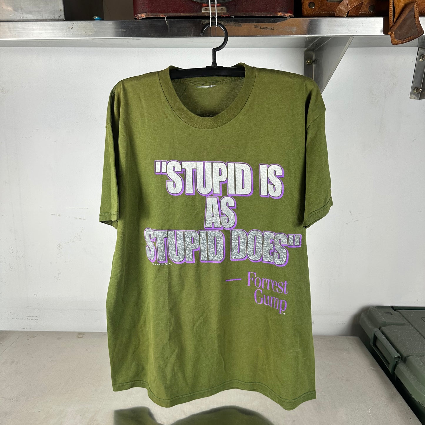 Vintage 1994 Forrest Gump Stupid is as Stupid Does Movie T-Shirt