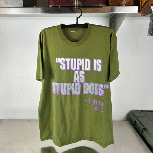 Vintage 1994 Forrest Gump Stupid is as Stupid Does Movie T-Shirt