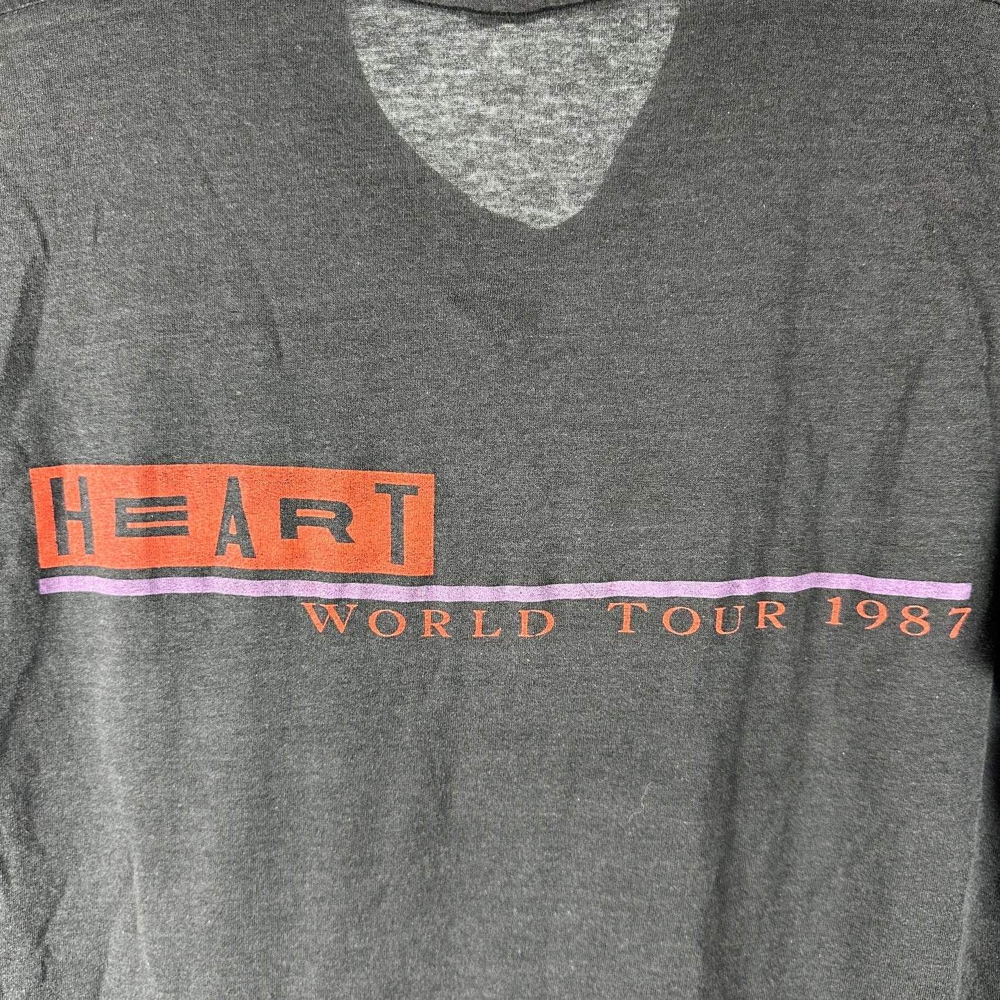 Vintage 1987 Heart Bad Animals Rock Band Tour Concert Single Stitch T-Shirt