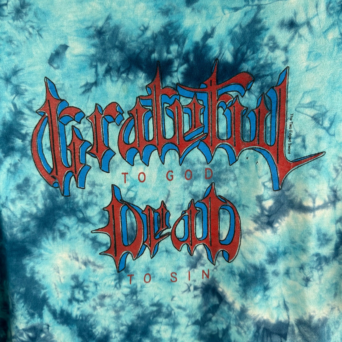 Vintage 90s Grateful to God Dead to Sin Religious Revelation 22:17 Single Stitch T-shirt